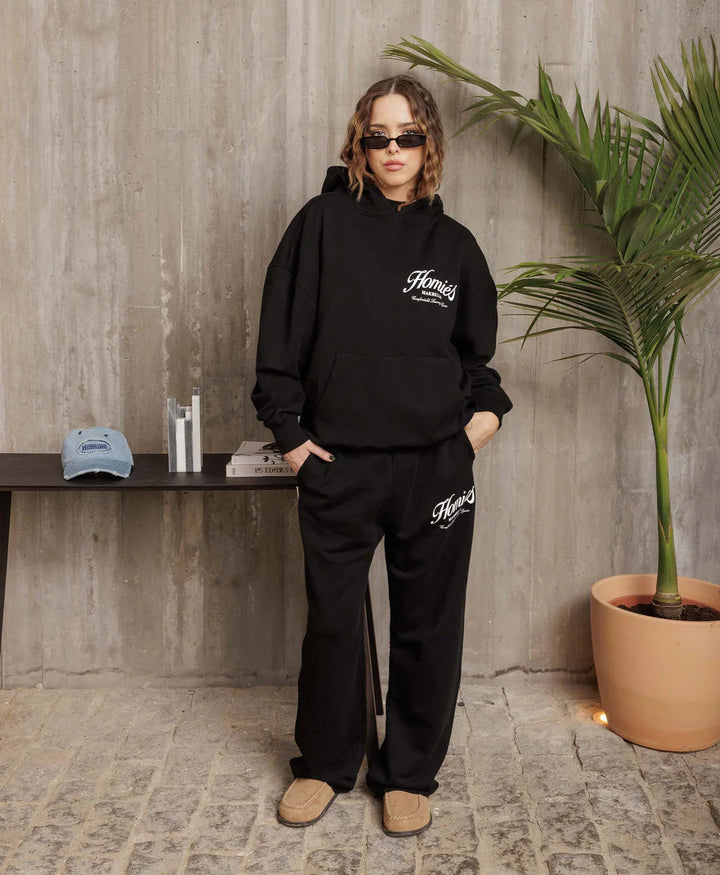 HOMIES ESSENTIALS PANTS BLACK