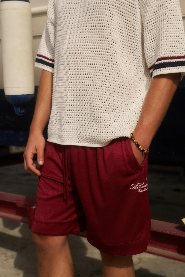 AIRTEX SHORTS BURGUNDY